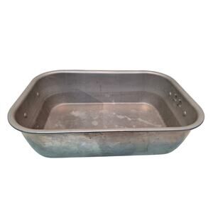 Vintage Wear Ever No 818 Aluminum Double Handle Serving Tray Pan VG Condition